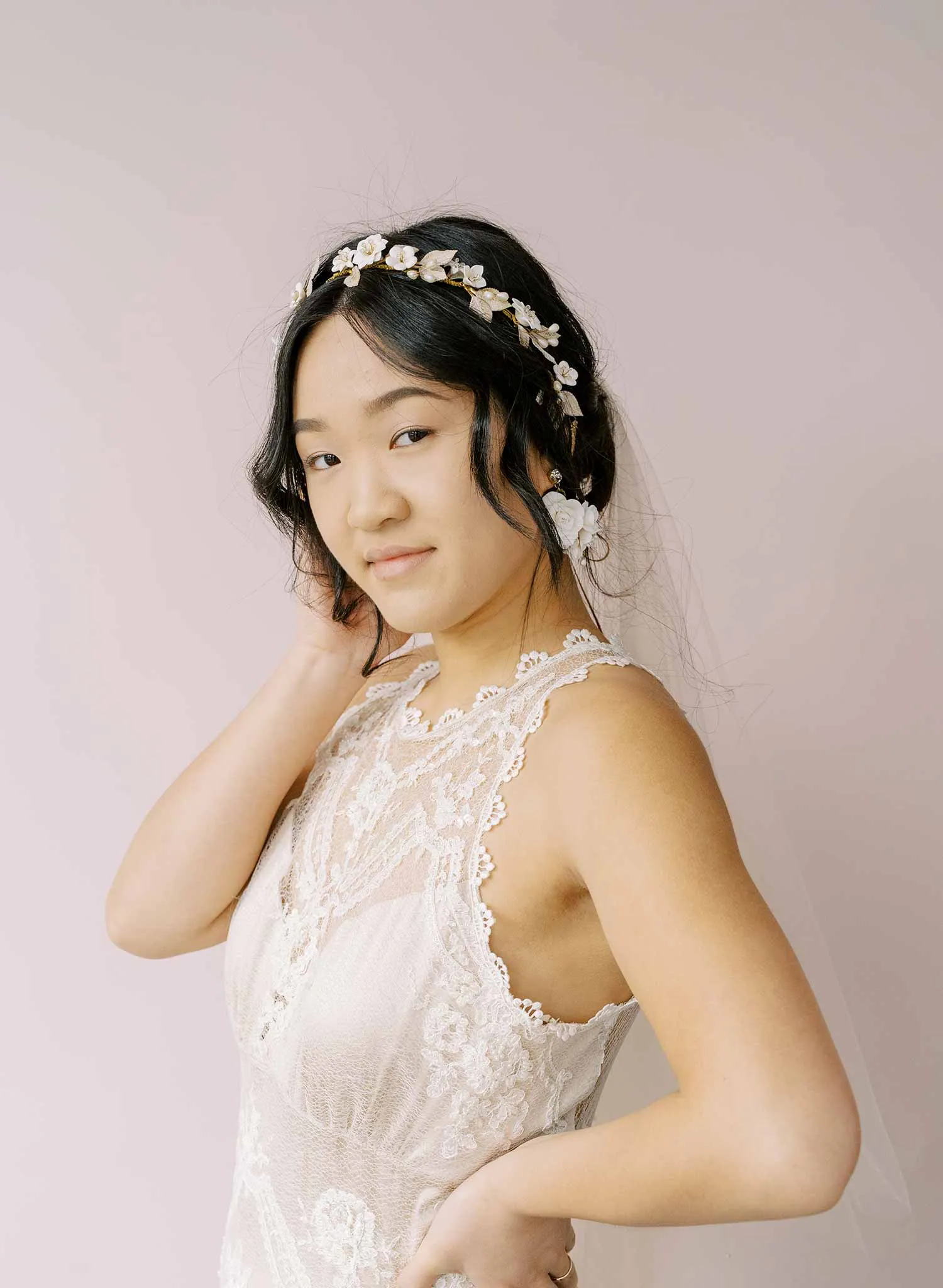 Leonesse floral bridal hair vine - Style #2167