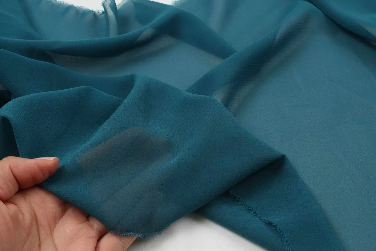 Light-Weight Chiffon Fabric - 8 Colors Available