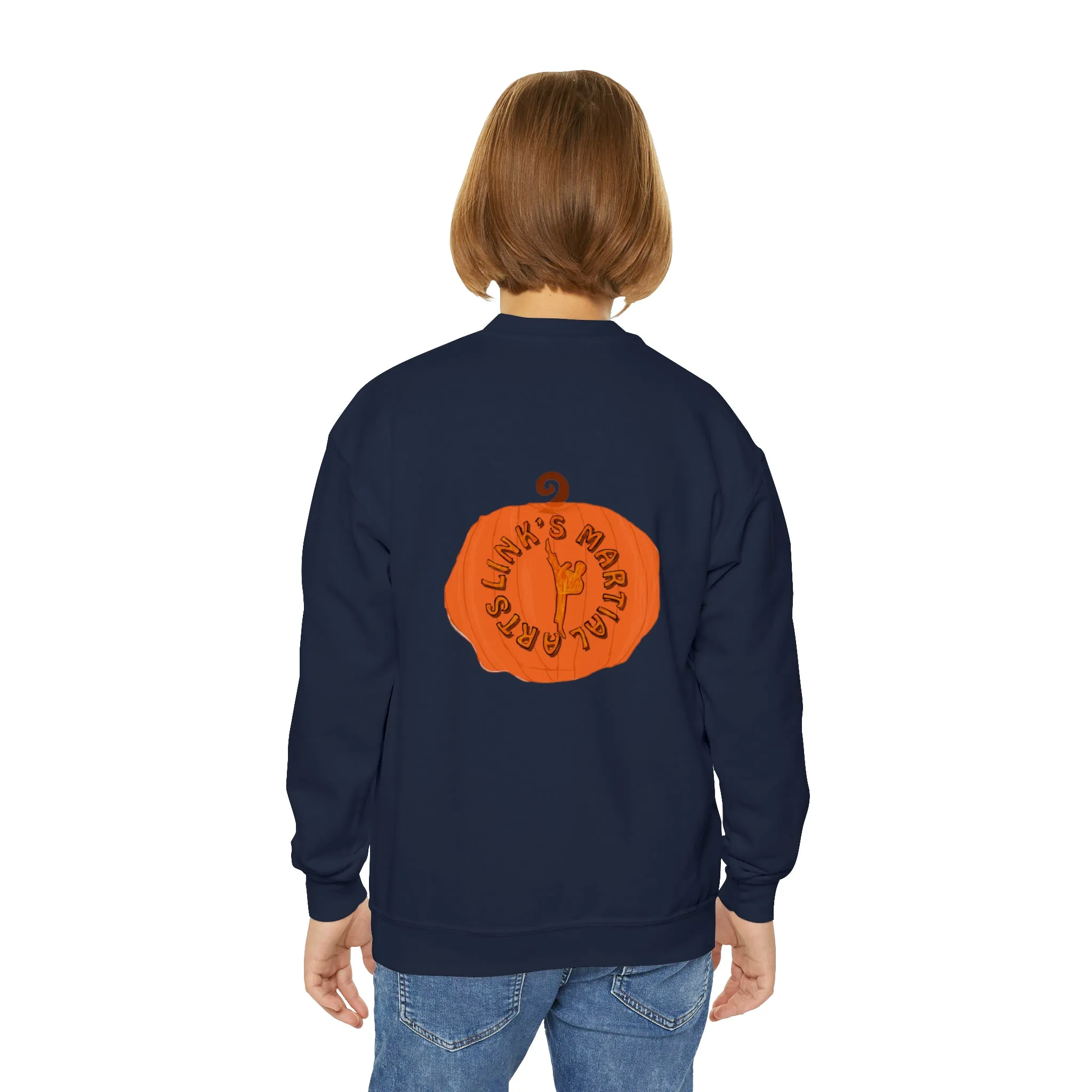 Link's Martial Arts Halloween Logo Youth Crewneck Sweatshirt