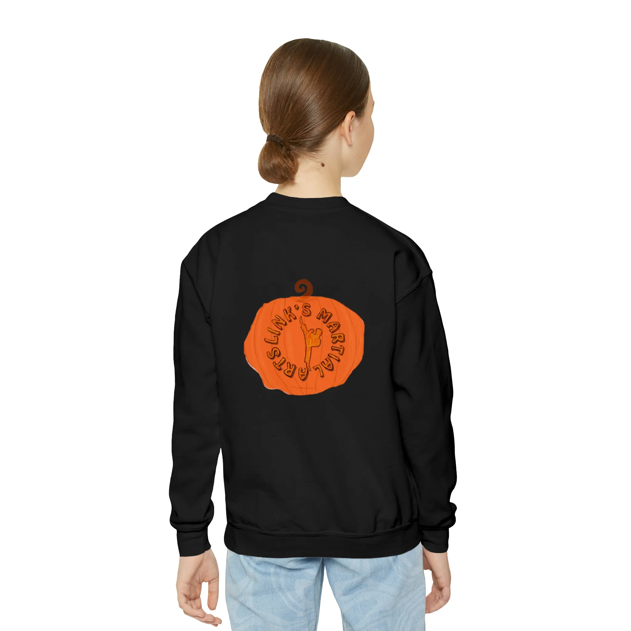 Link's Martial Arts Halloween Logo Youth Crewneck Sweatshirt