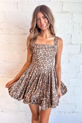 Living In Leopard Bubble Dress