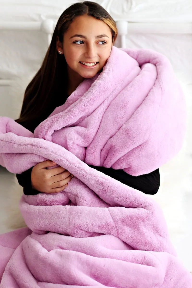 Lush Pink Lavender Blanket