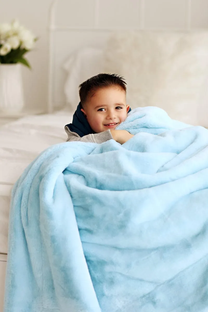 Lush Robin Egg Blue Blanket