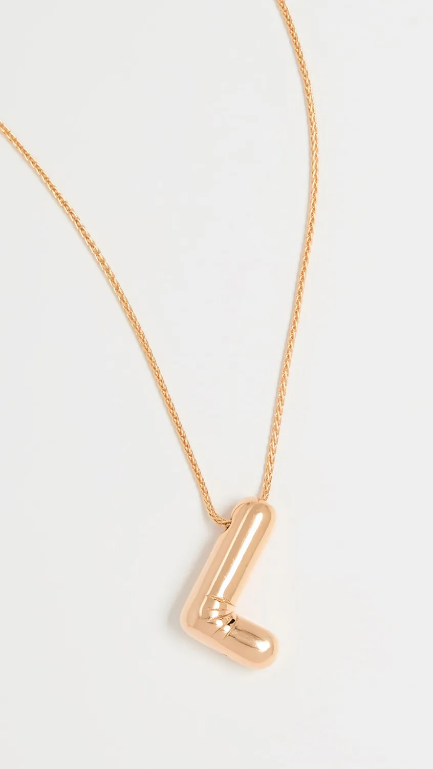 MAISON IREM BALLOON LETTER NECKLACE