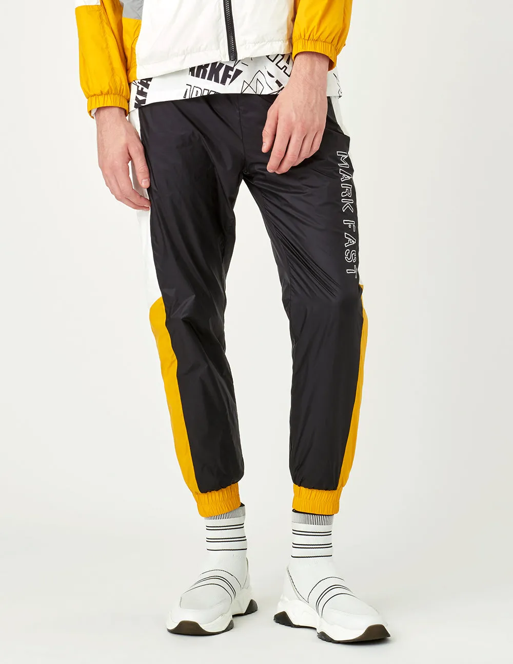 MARK FAST Men Loose Fit Color Block Pants