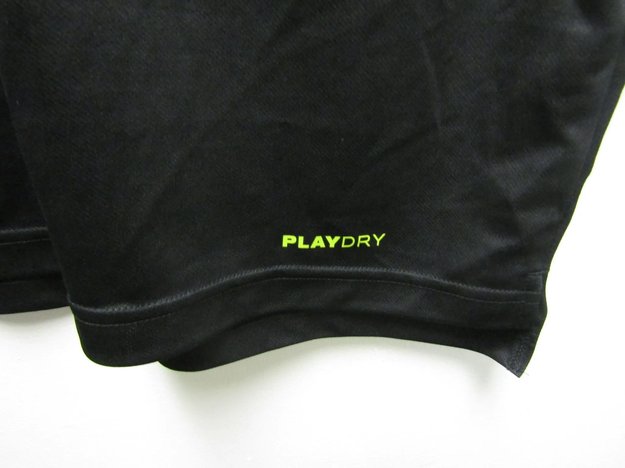 Mens Black Reebok PlayDry Center Ice NHL Polo Authentic Apparel Size Small