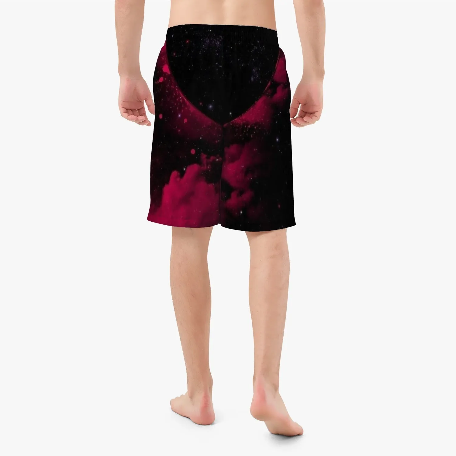 Men’s red/blk wacky space Board Shorts