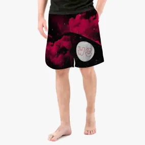 Men’s red/blk wacky space Board Shorts