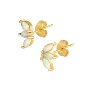 Mercury Opal Stud Earrings