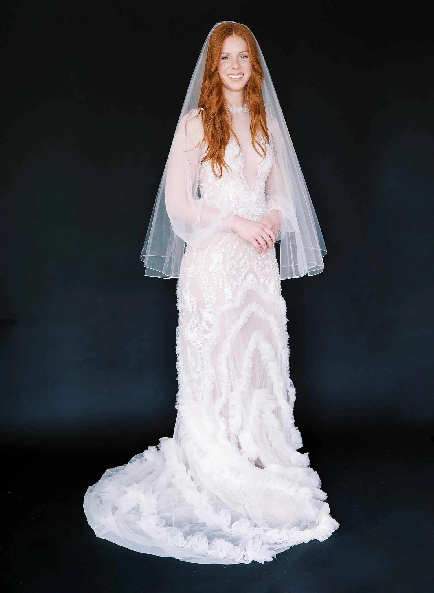 Merrow edge simple veil - Style #2464