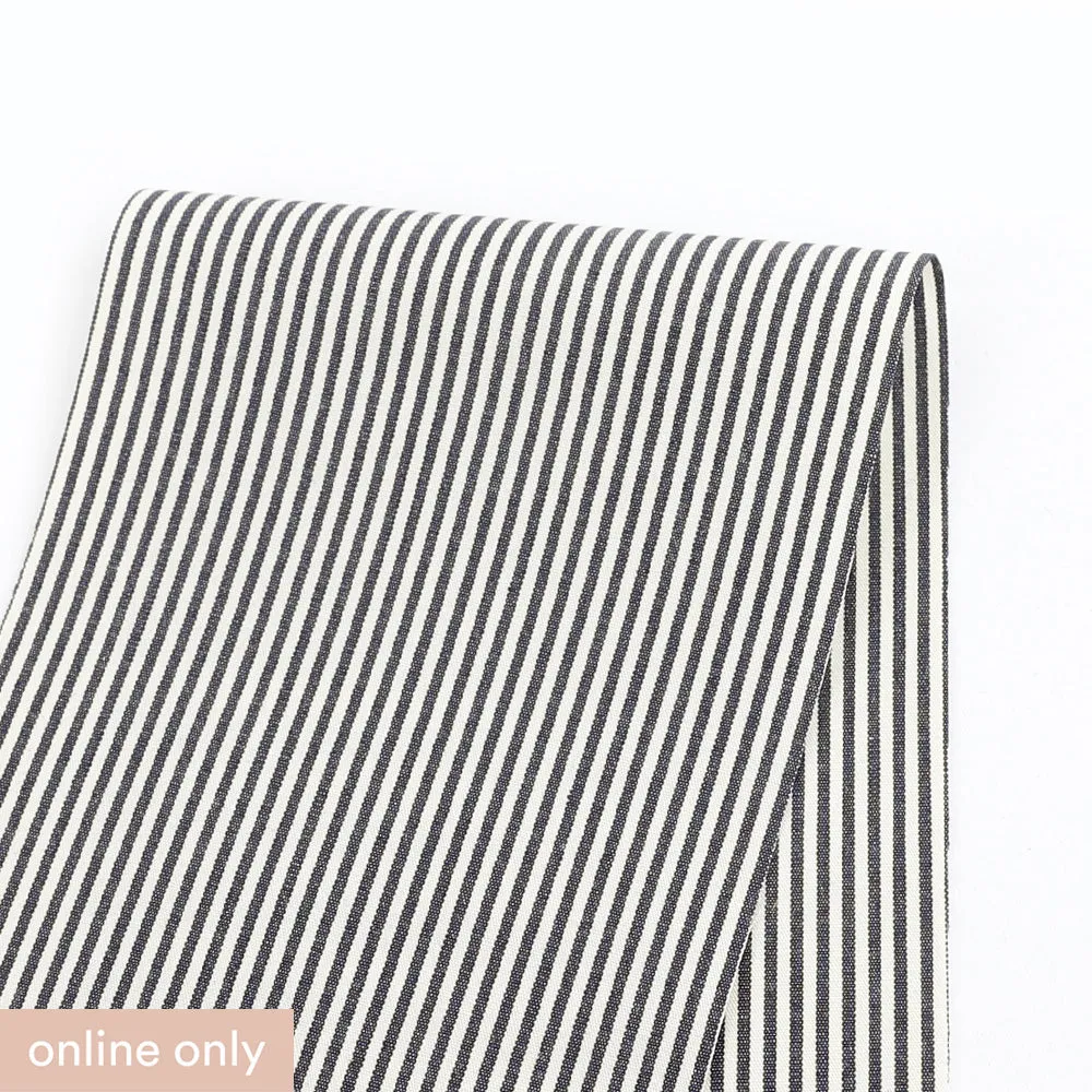 Mini Candy Stripe Cotton - Ink