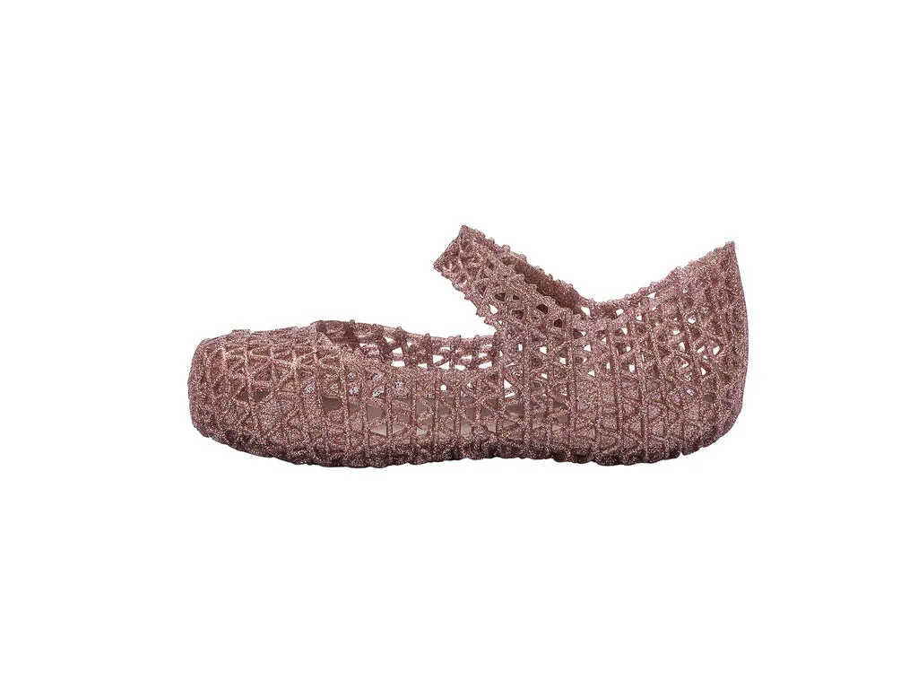 Mini Melissa Campana Papel BB StylIsh Rose GlItter Sandal