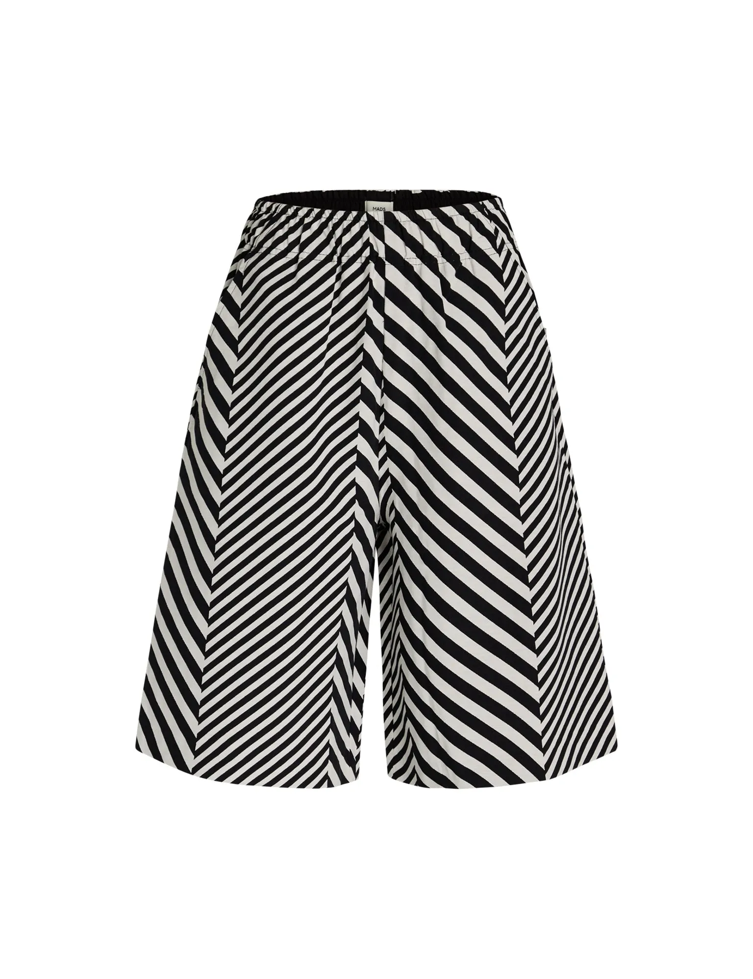 Mix Stripe Lilja Shorts,  Black/Cloud Dancer