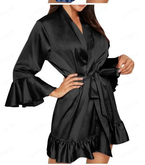 Mondmi erotic lingerie sexy lingerie robe home pajamas 2135