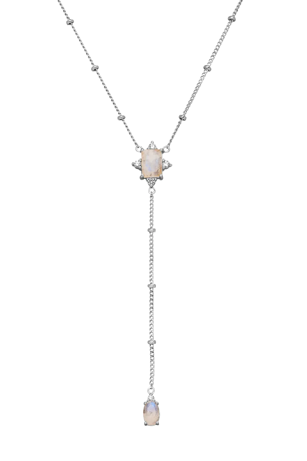 Moonstone Intuition Y-Necklace Silver