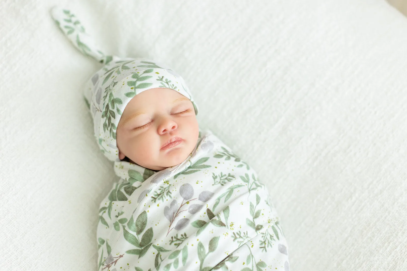 Morgan Swaddle Blanket & Newborn Hat Set