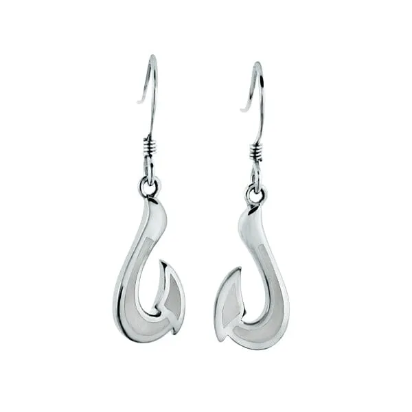 Mother of Pearl Fishhook Earrings