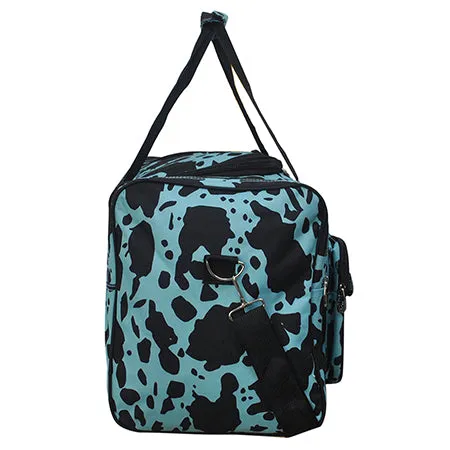 Neon Cow Turquoise NGIL Canvas 23 Duffle Bag