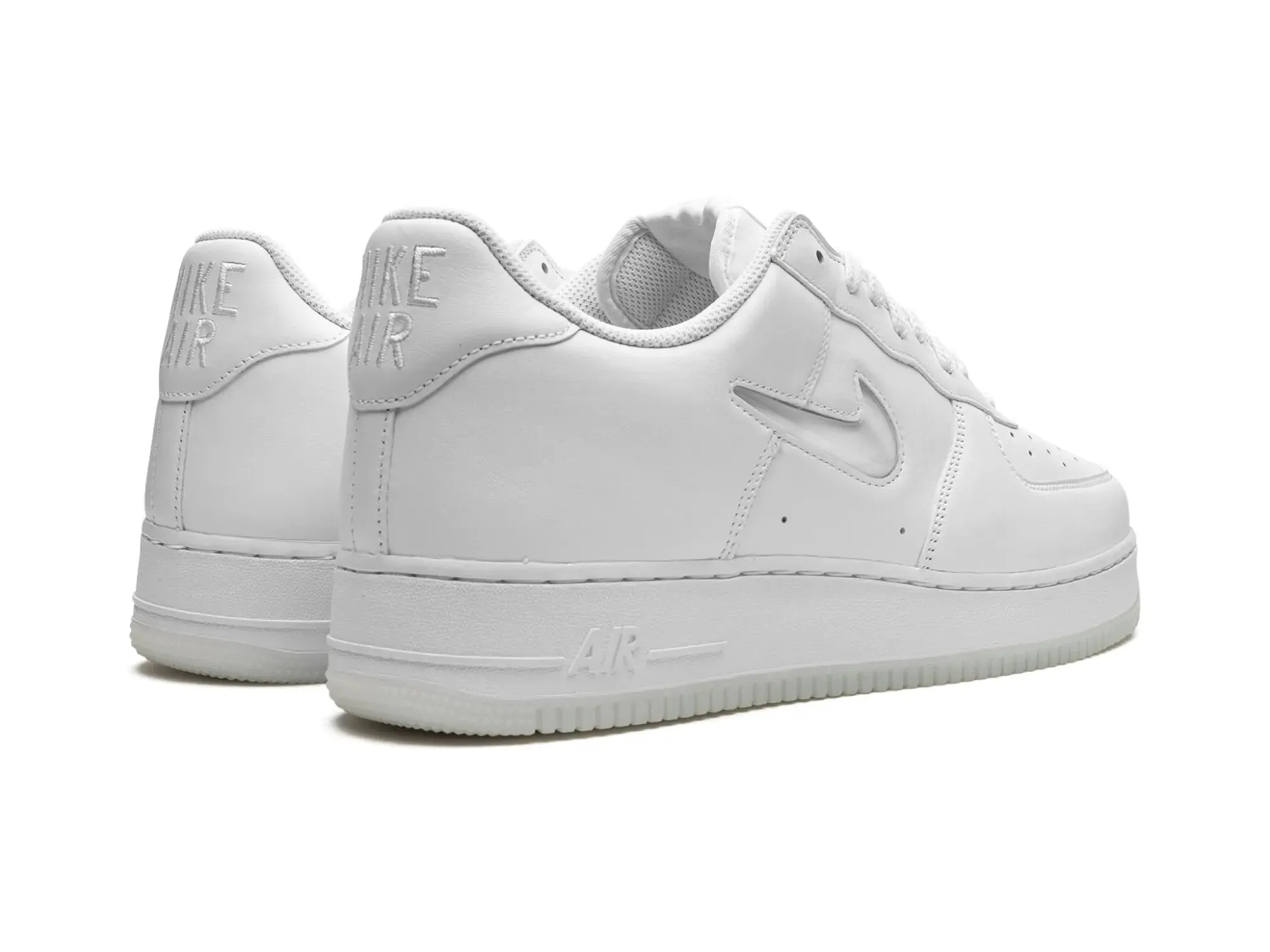 Nike Air Force 1 Low '07 "Color of the Month Jewel Swoosh Triple White"