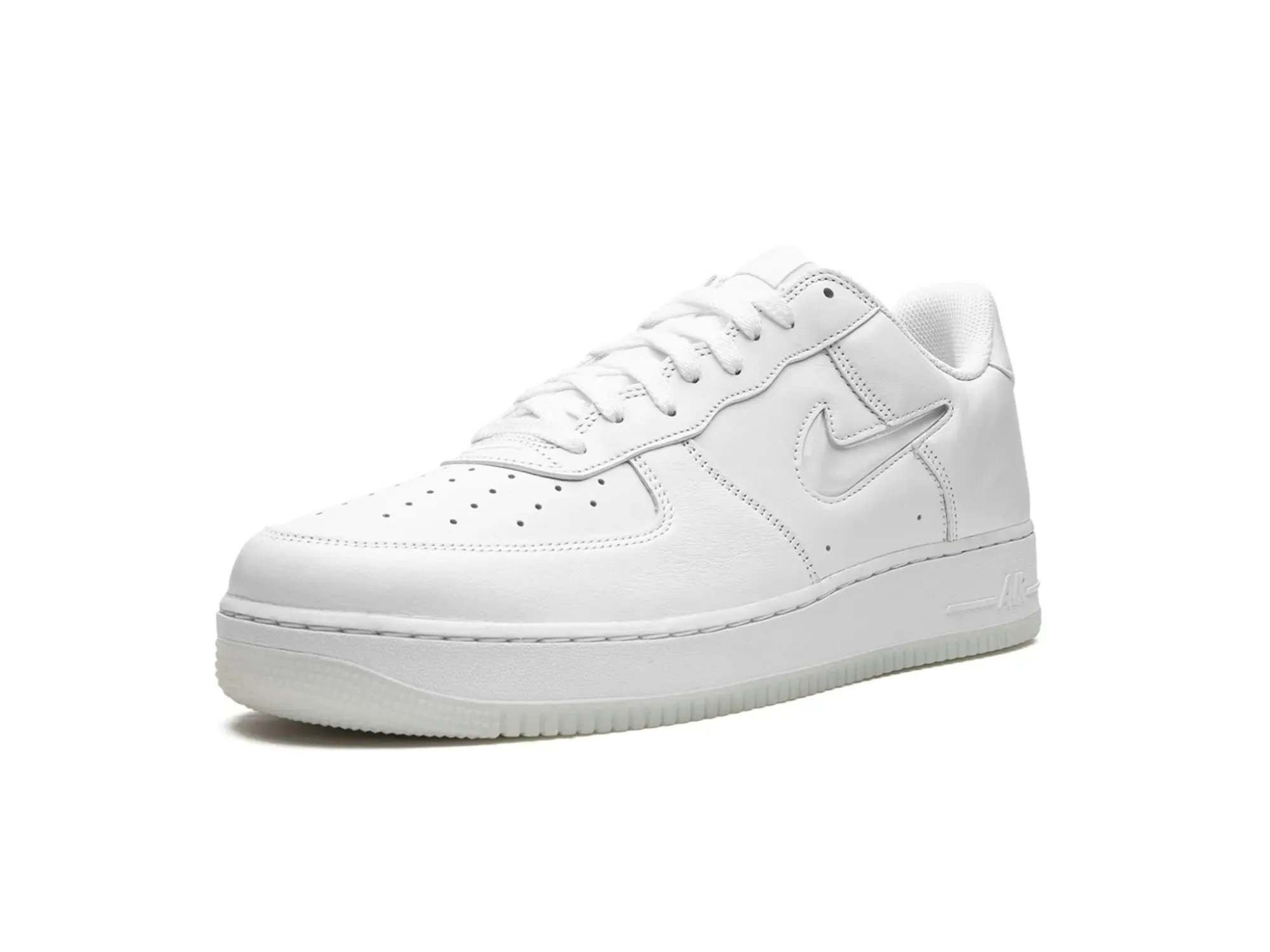 Nike Air Force 1 Low '07 "Color of the Month Jewel Swoosh Triple White"