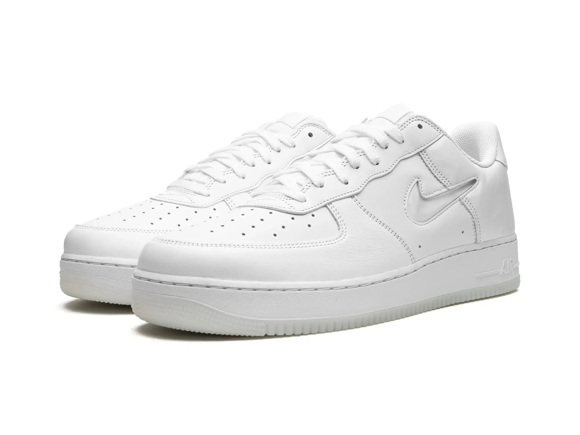 Nike Air Force 1 Low '07 "Color of the Month Jewel Swoosh Triple White"