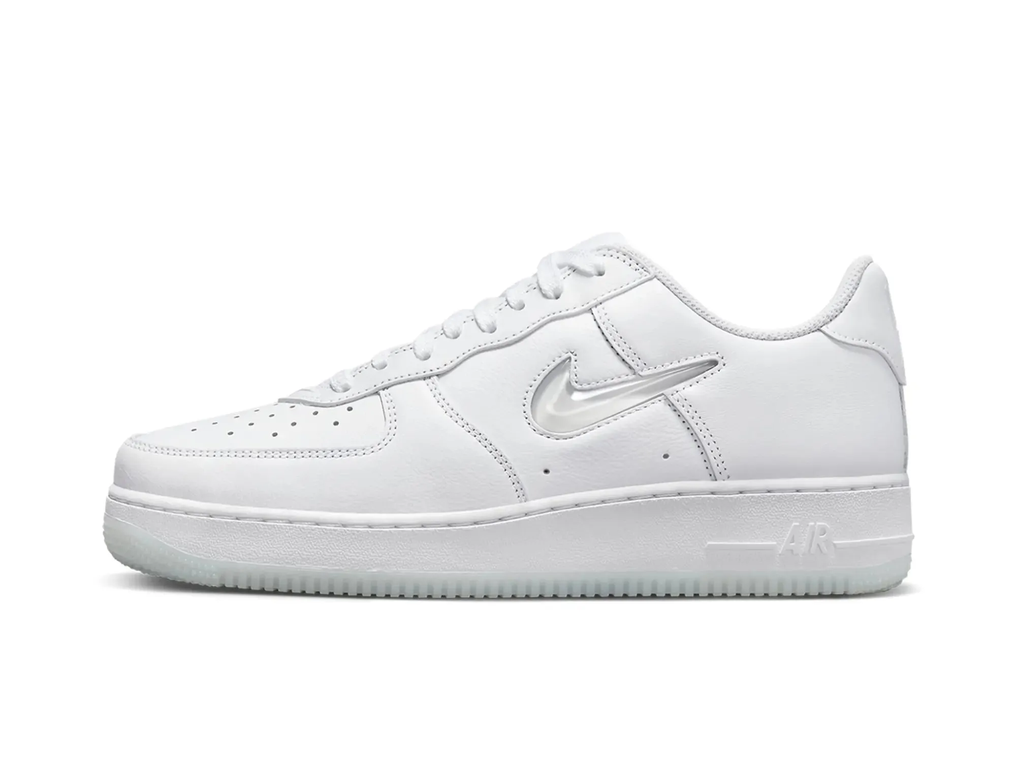 Nike Air Force 1 Low '07 "Color of the Month Jewel Swoosh Triple White"