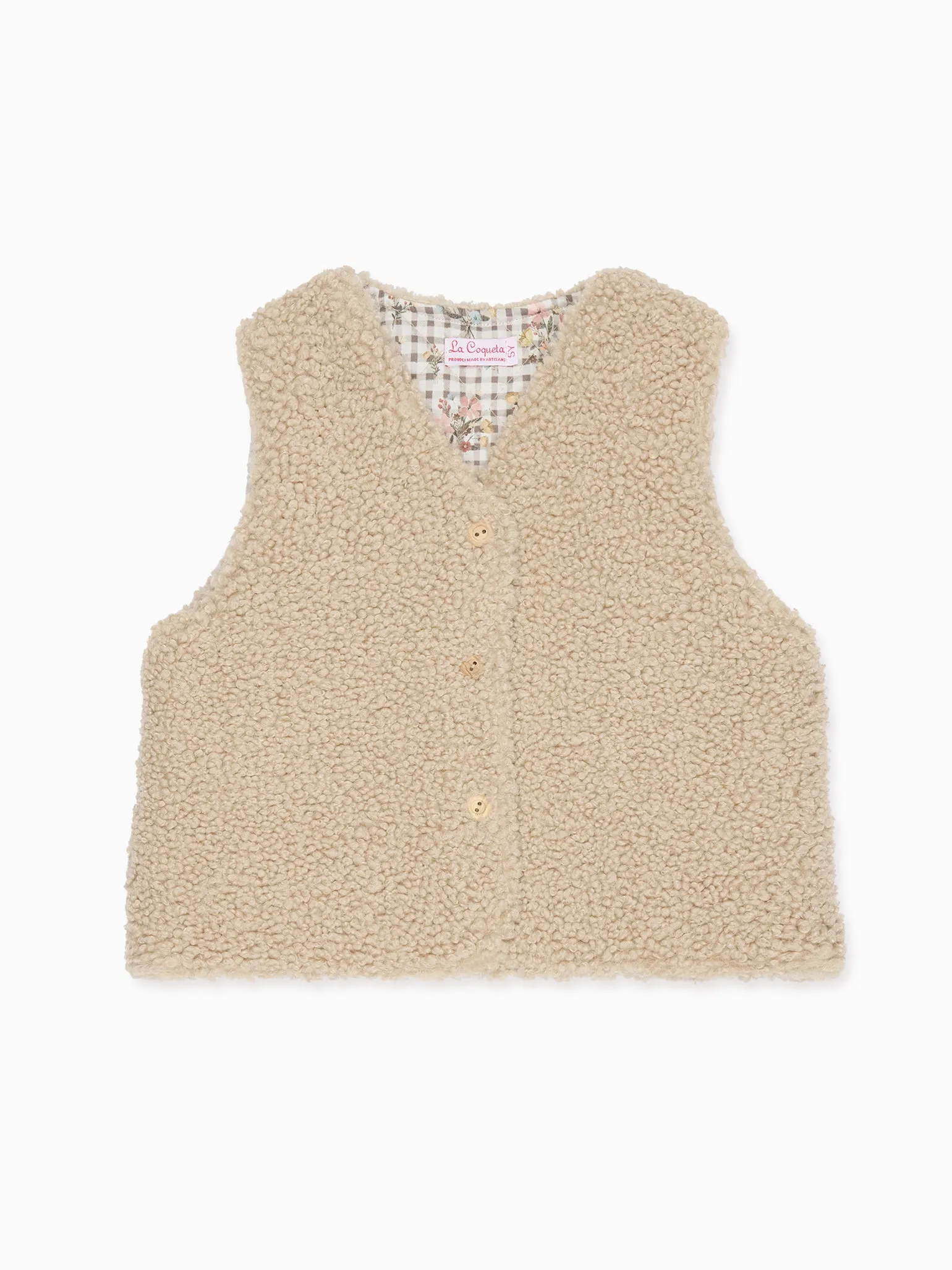 Oatmeal Valentina Girl Gilet