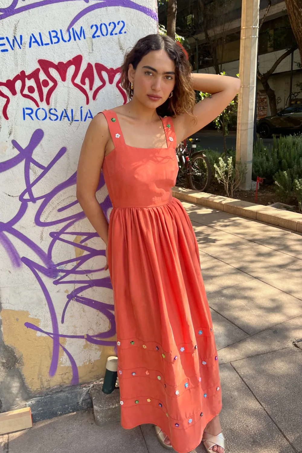 Papaya Bow Dress