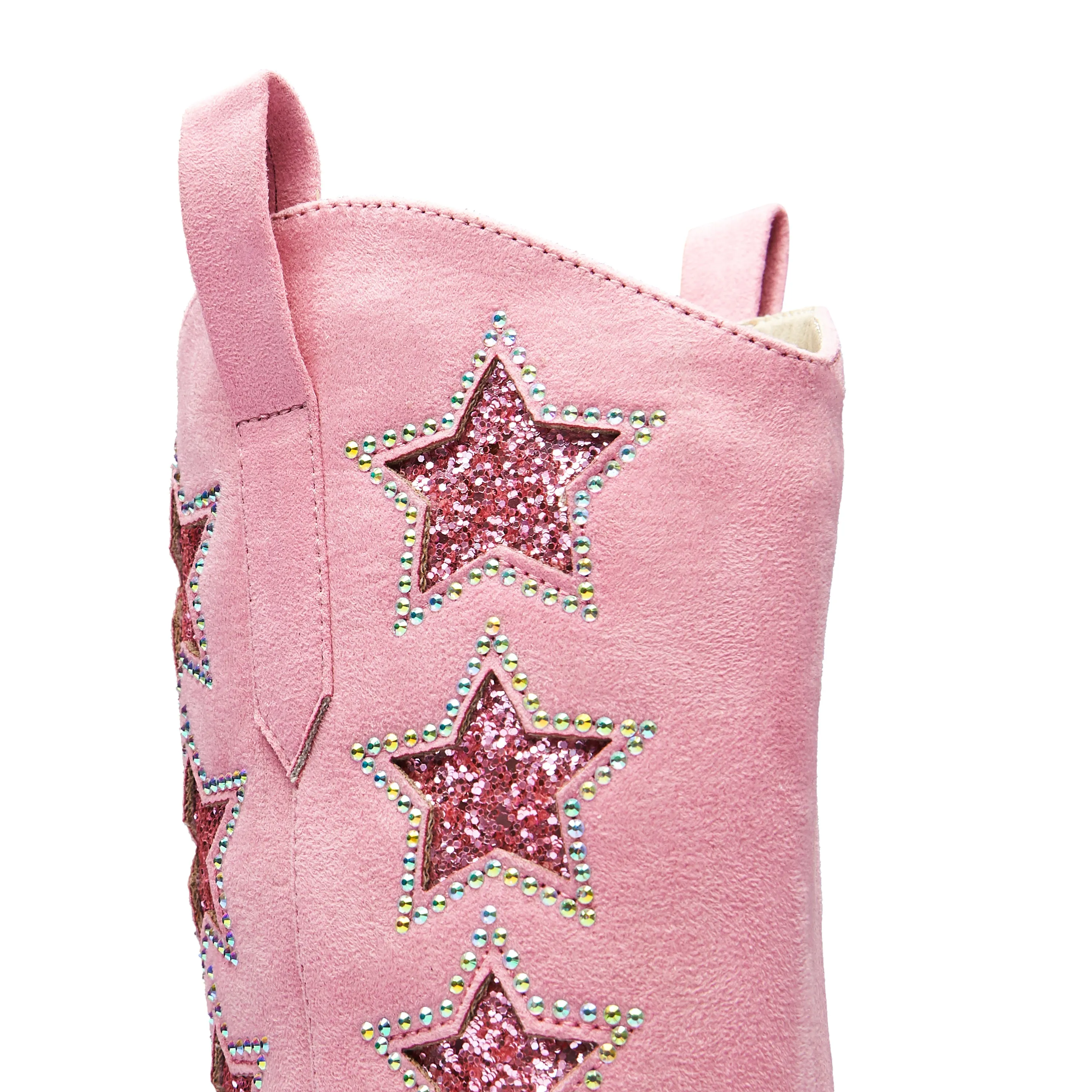 Pastel Supernova Chunky Western Boots - Pink