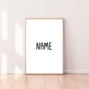 Personalized "Custom Name" Wall Art