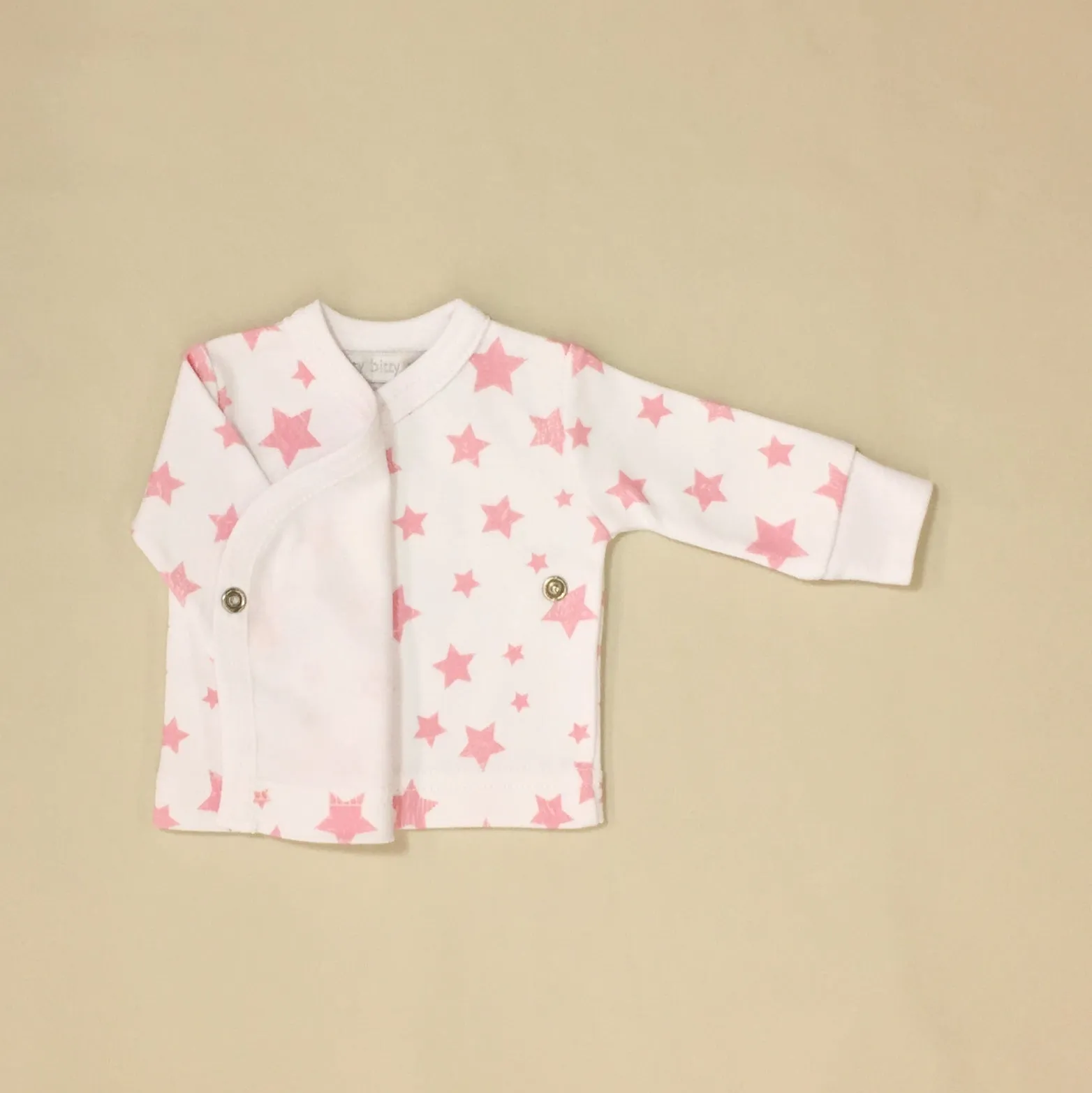 Pink Stars Layette Set Long Sleeve