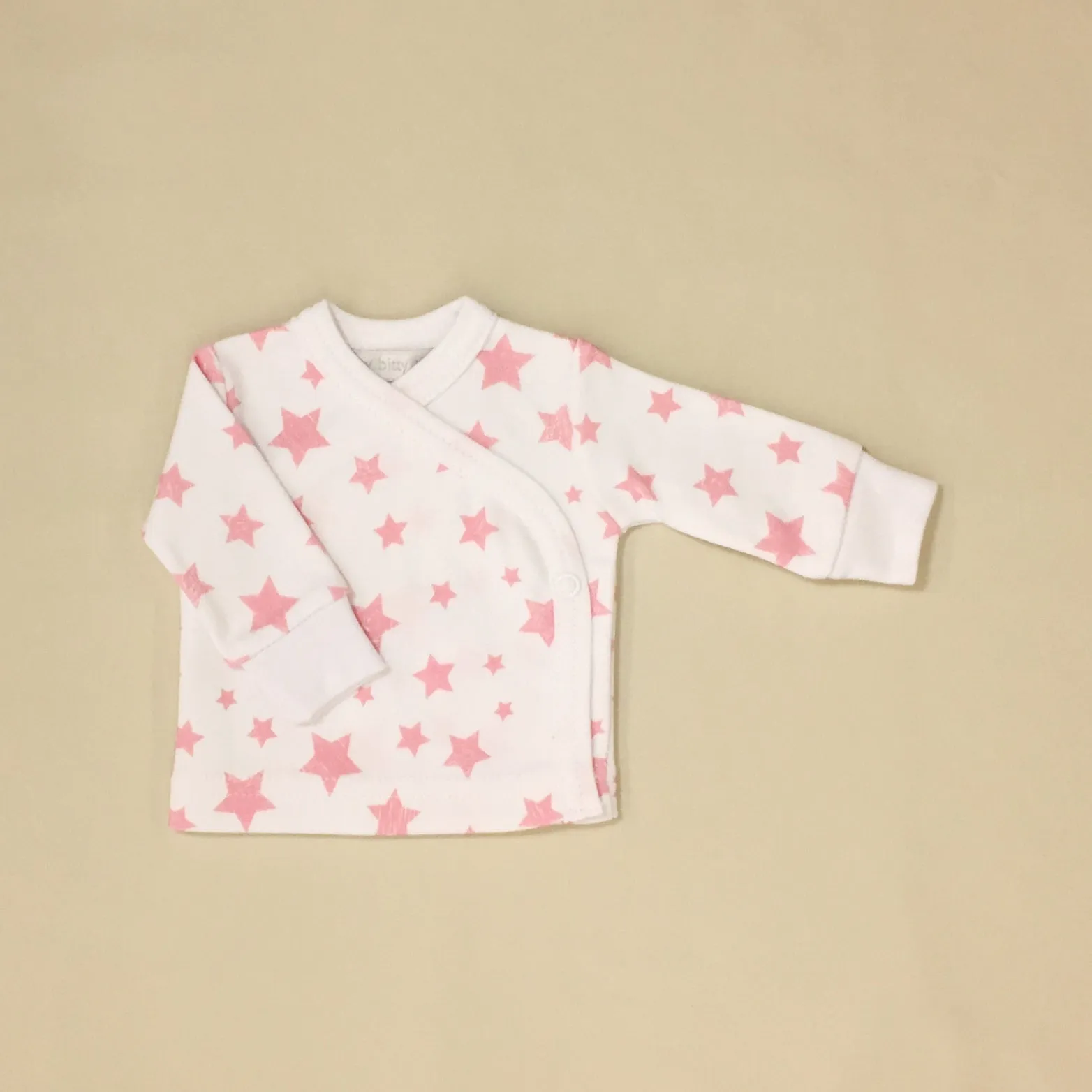 Pink Stars Layette Set Long Sleeve