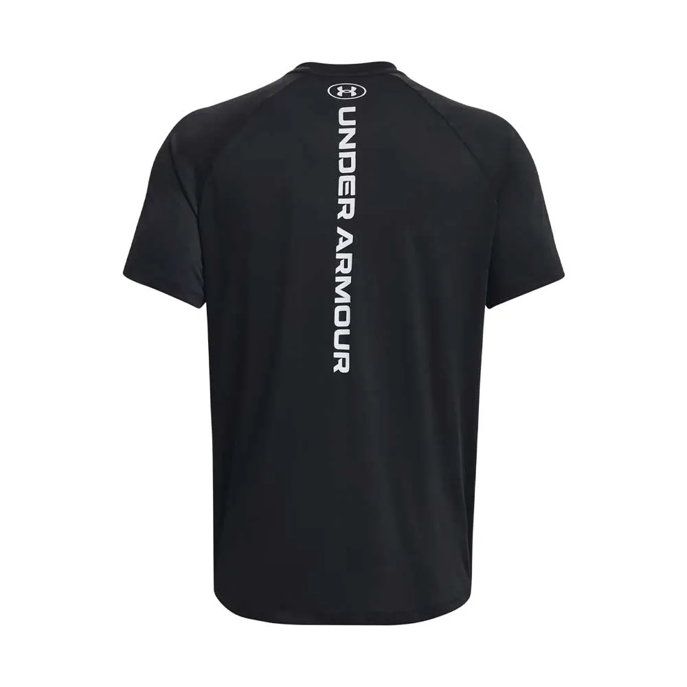 Playera Manga Corta Under Armour para Hombre Tech Reflective SS Negro