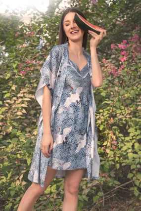 Printed Short Nightgown set