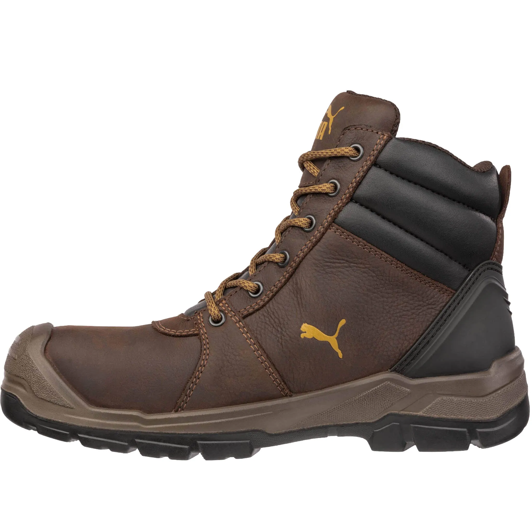 Puma Men's 630925 Tornado CTX Brown Mid Soft Toe Work Boots