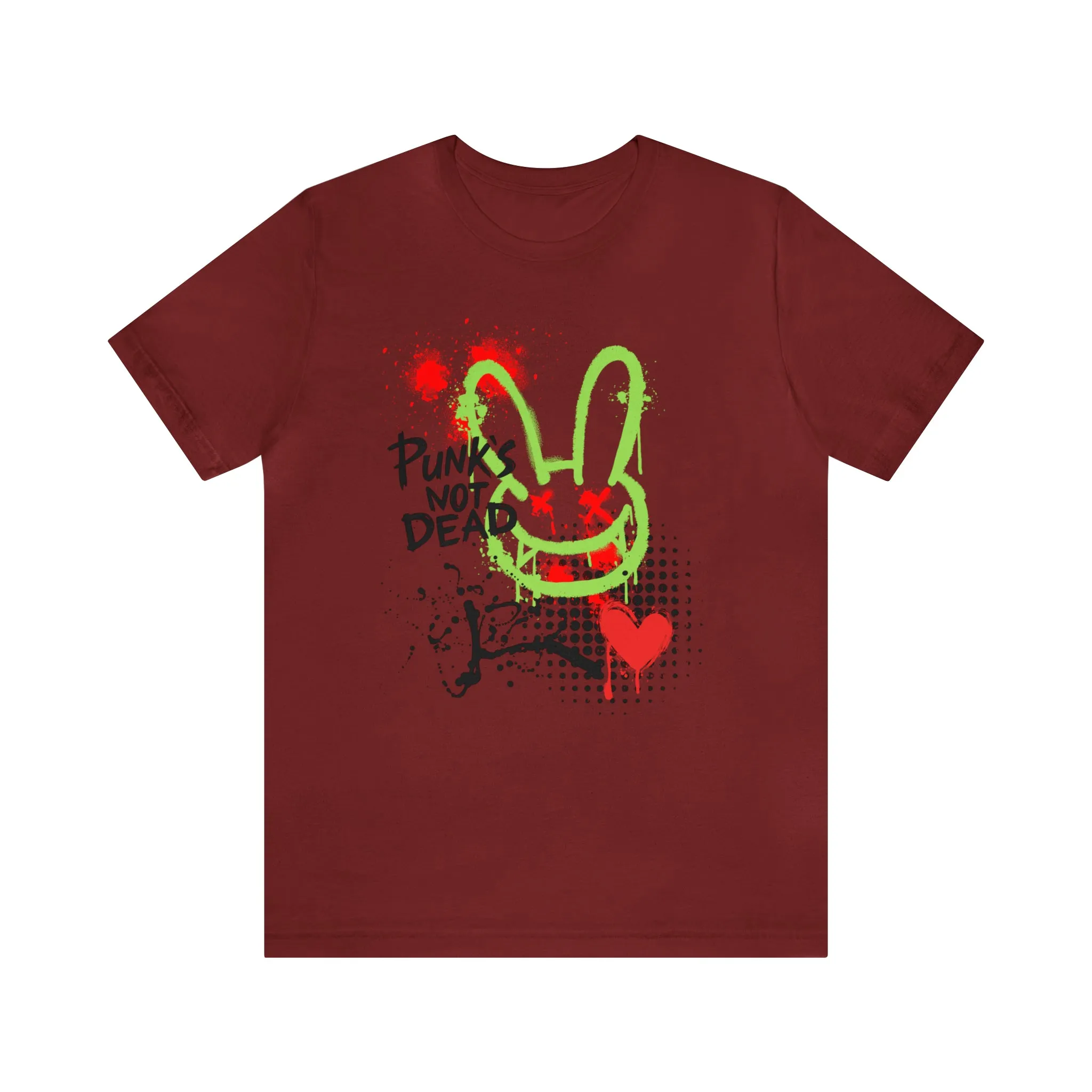 Punks not dead bunny Unisex Jersey Short Sleeve Tee