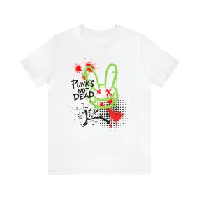 Punks not dead bunny Unisex Jersey Short Sleeve Tee