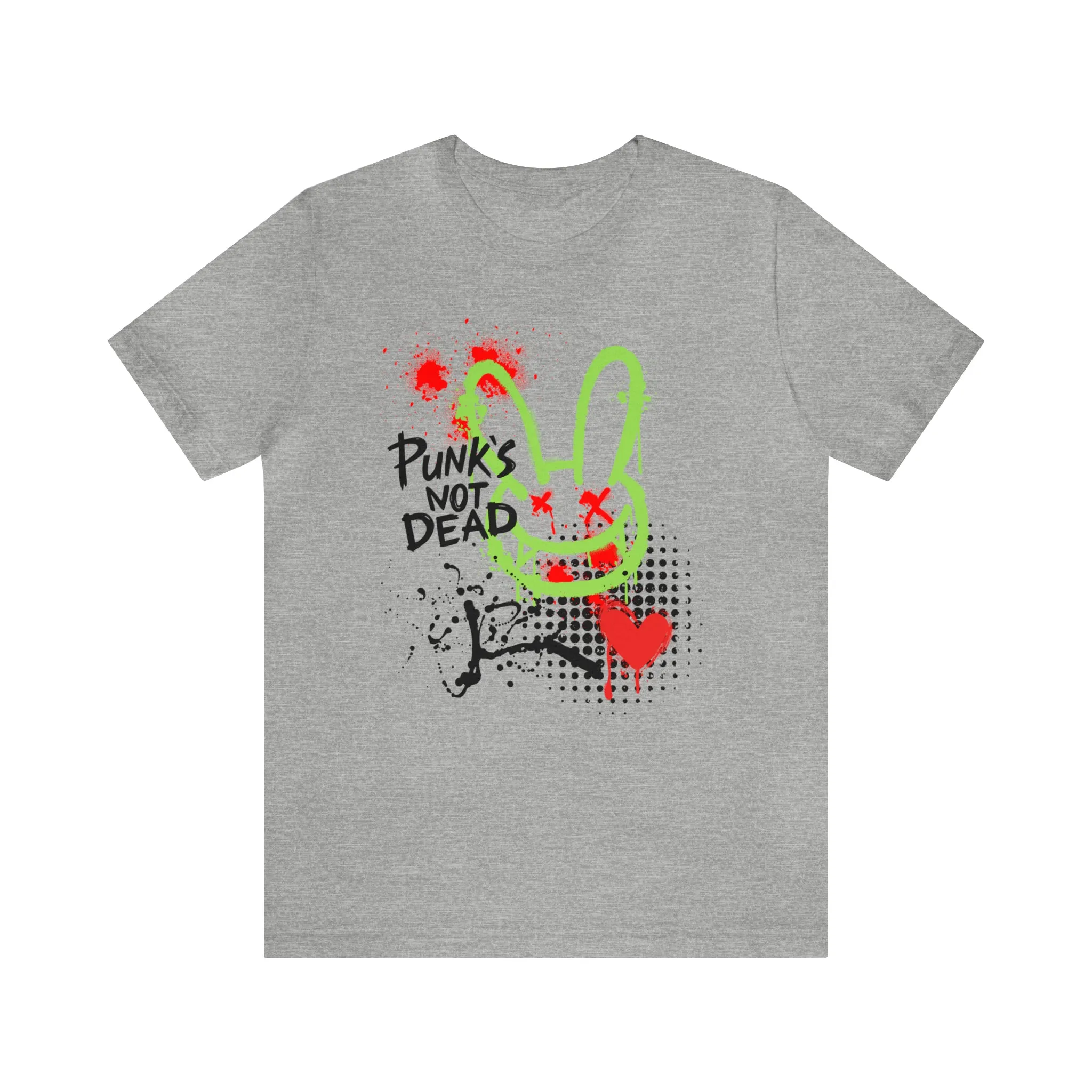 Punks not dead bunny Unisex Jersey Short Sleeve Tee