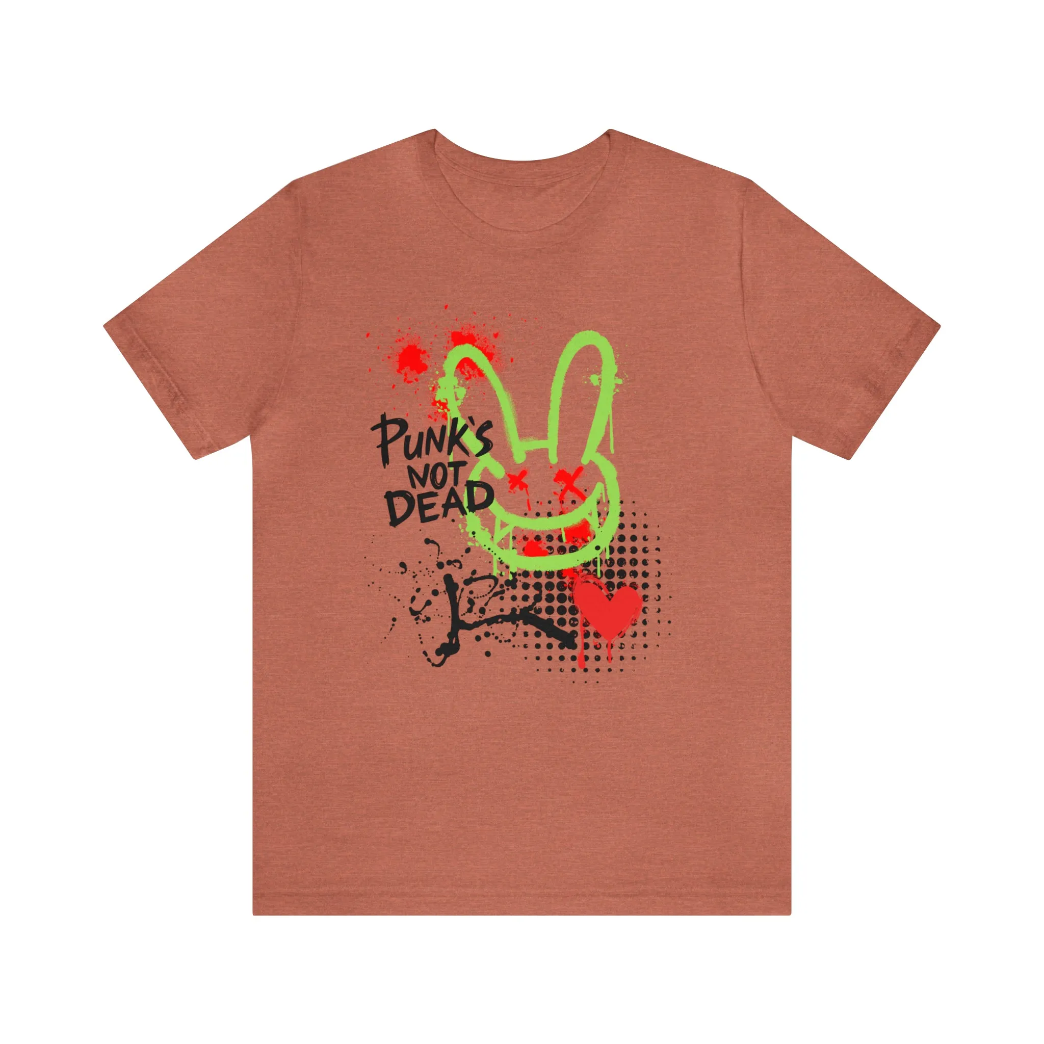 Punks not dead bunny Unisex Jersey Short Sleeve Tee