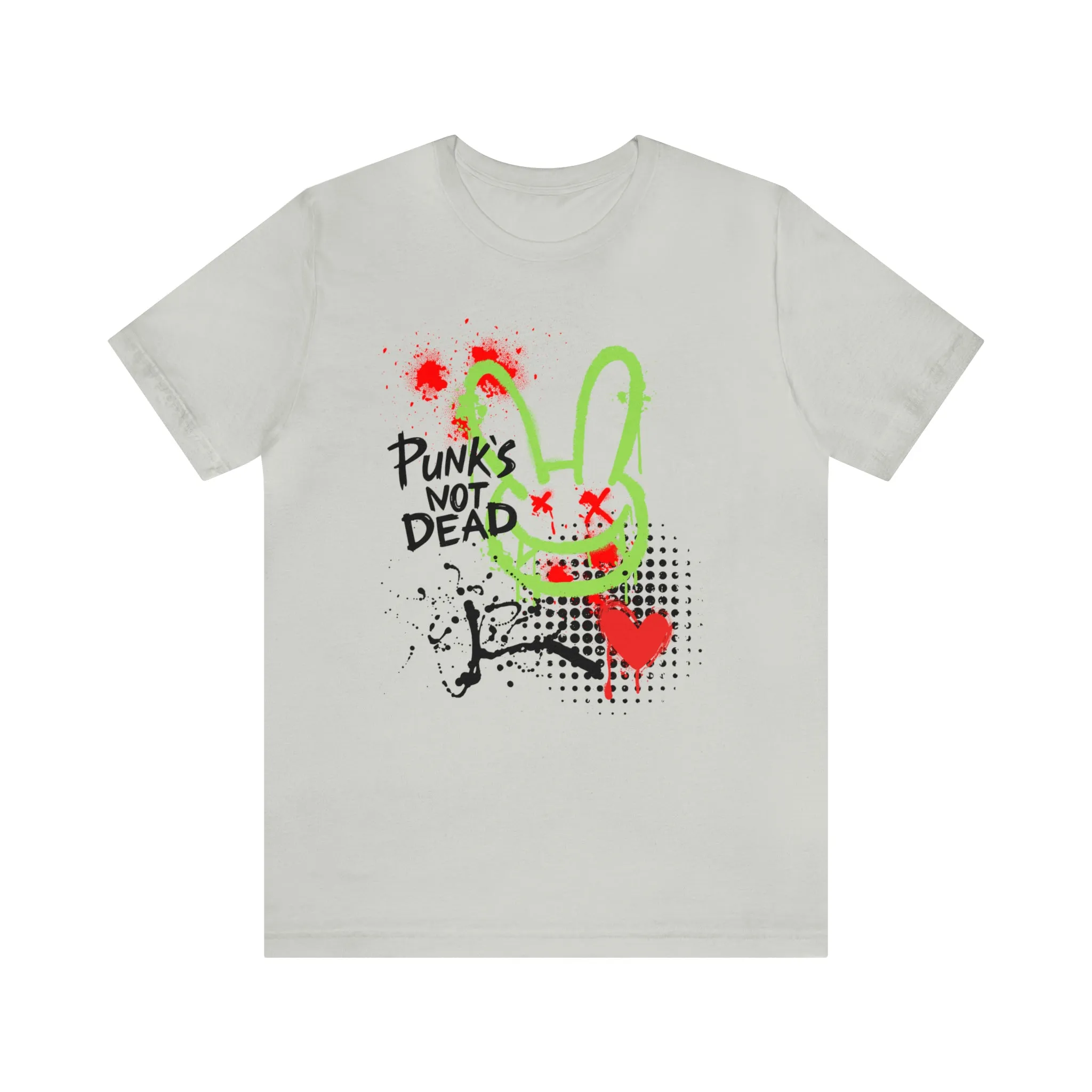 Punks not dead bunny Unisex Jersey Short Sleeve Tee