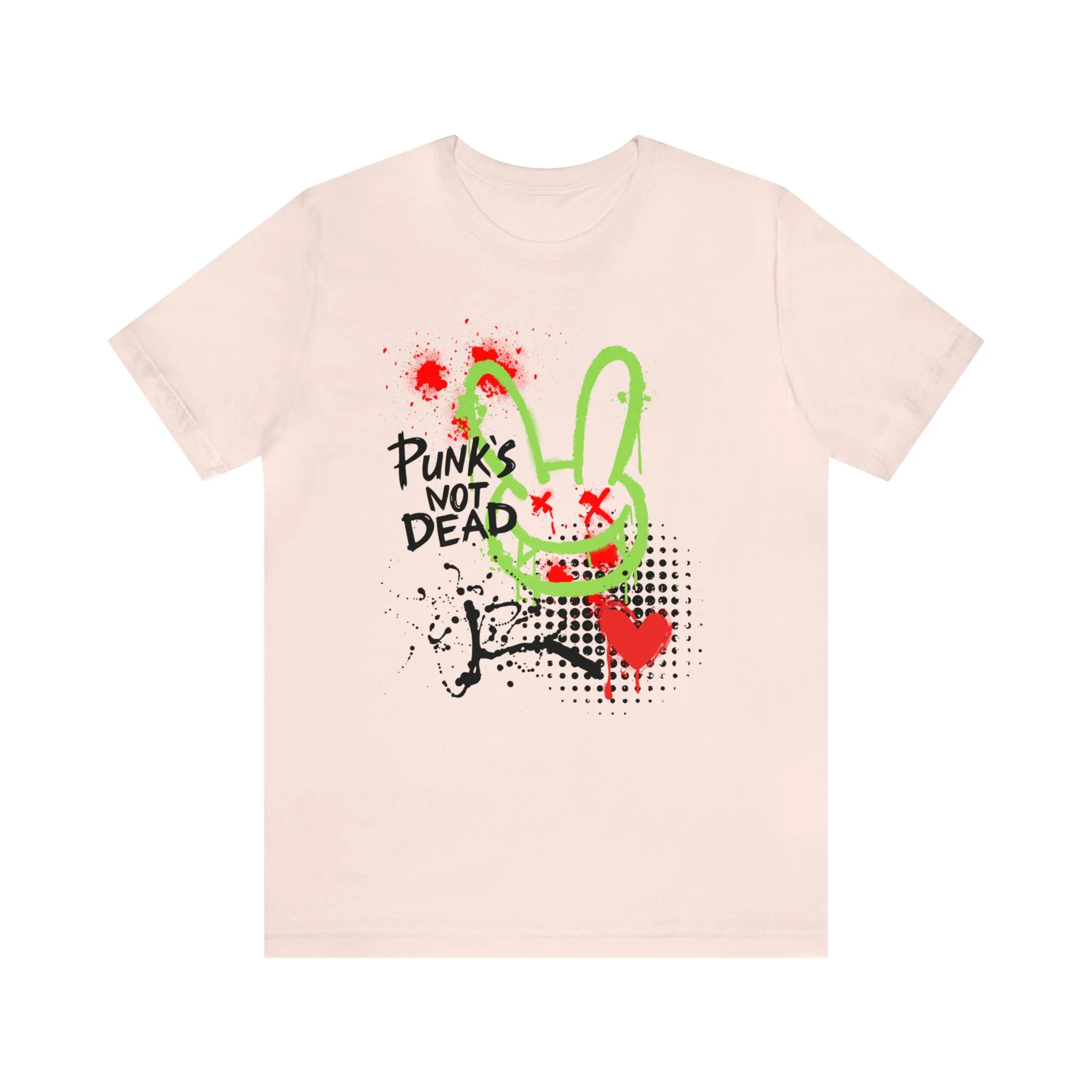 Punks not dead bunny Unisex Jersey Short Sleeve Tee