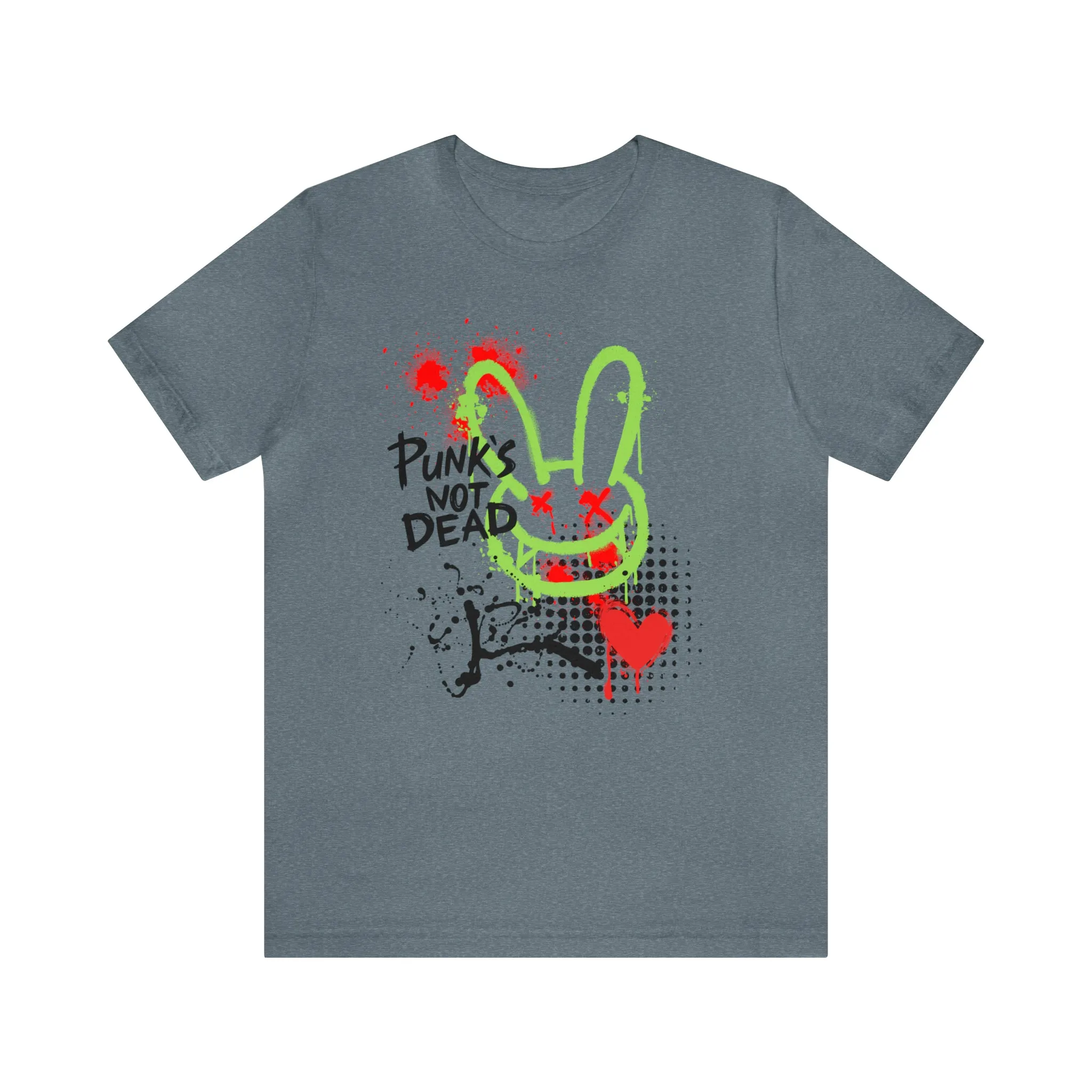 Punks not dead bunny Unisex Jersey Short Sleeve Tee