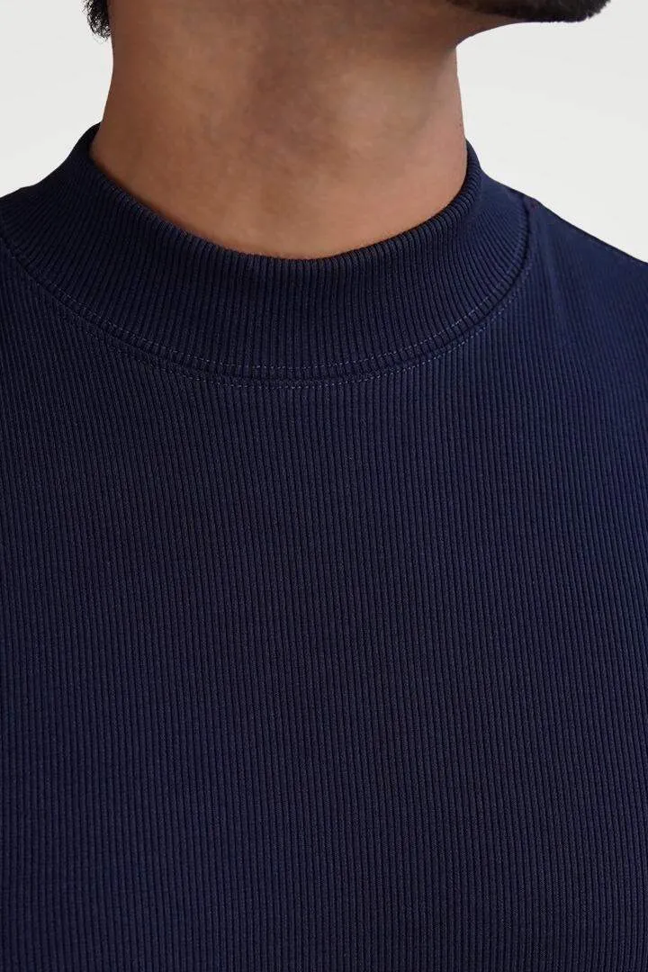 Regal Sapphire Mock Neck Sweatshirt