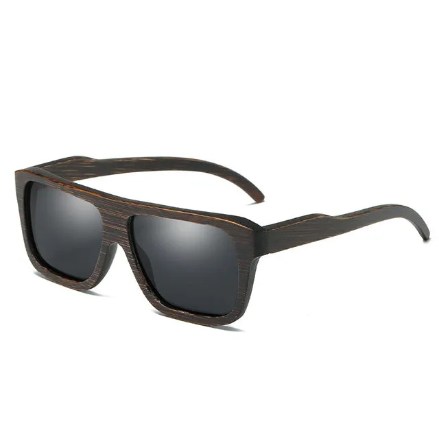 Retro style Wooden Frame Sunglasses