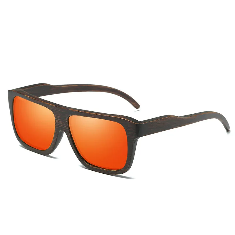 Retro style Wooden Frame Sunglasses