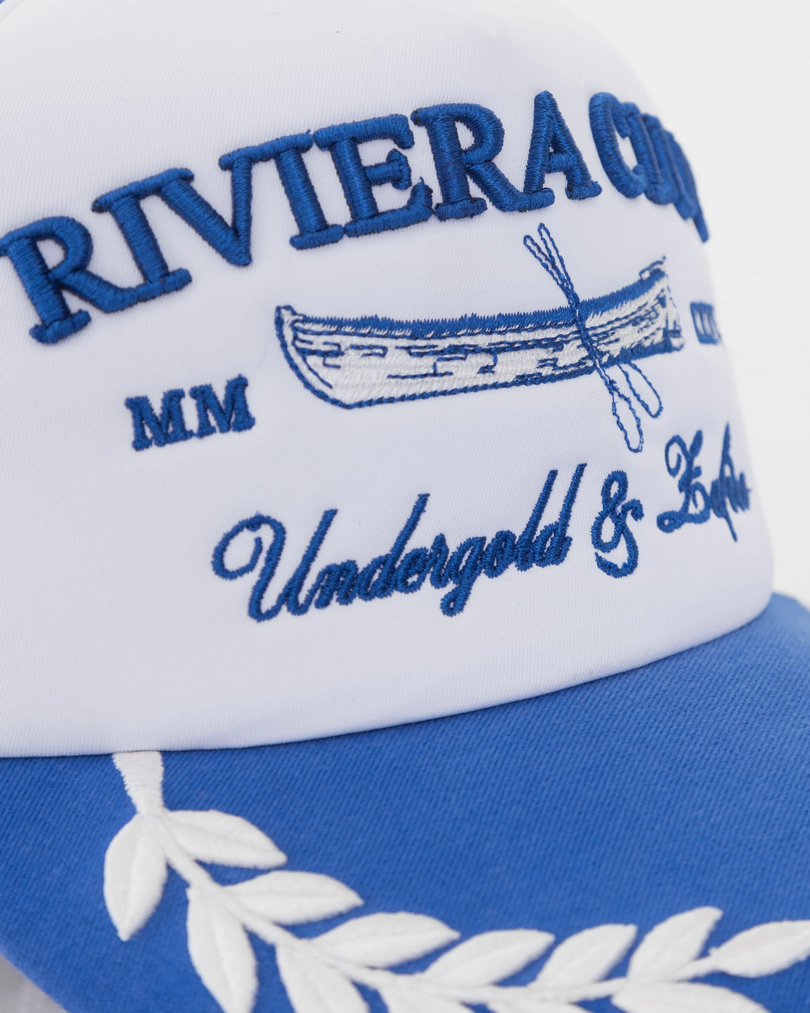 Riviera Club Trucker Cap Blue/White