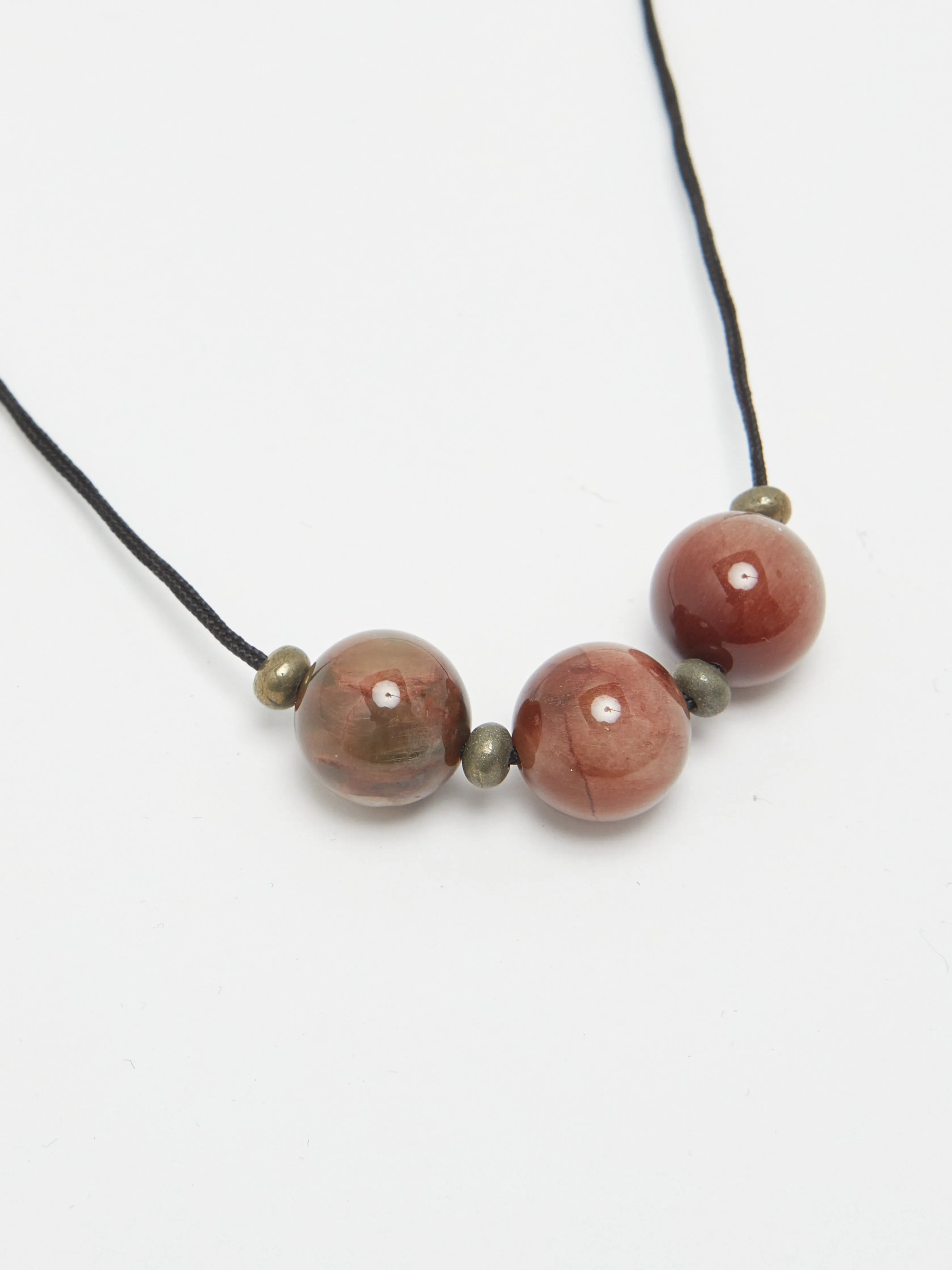 Rutilated Quartz Trio Necklace