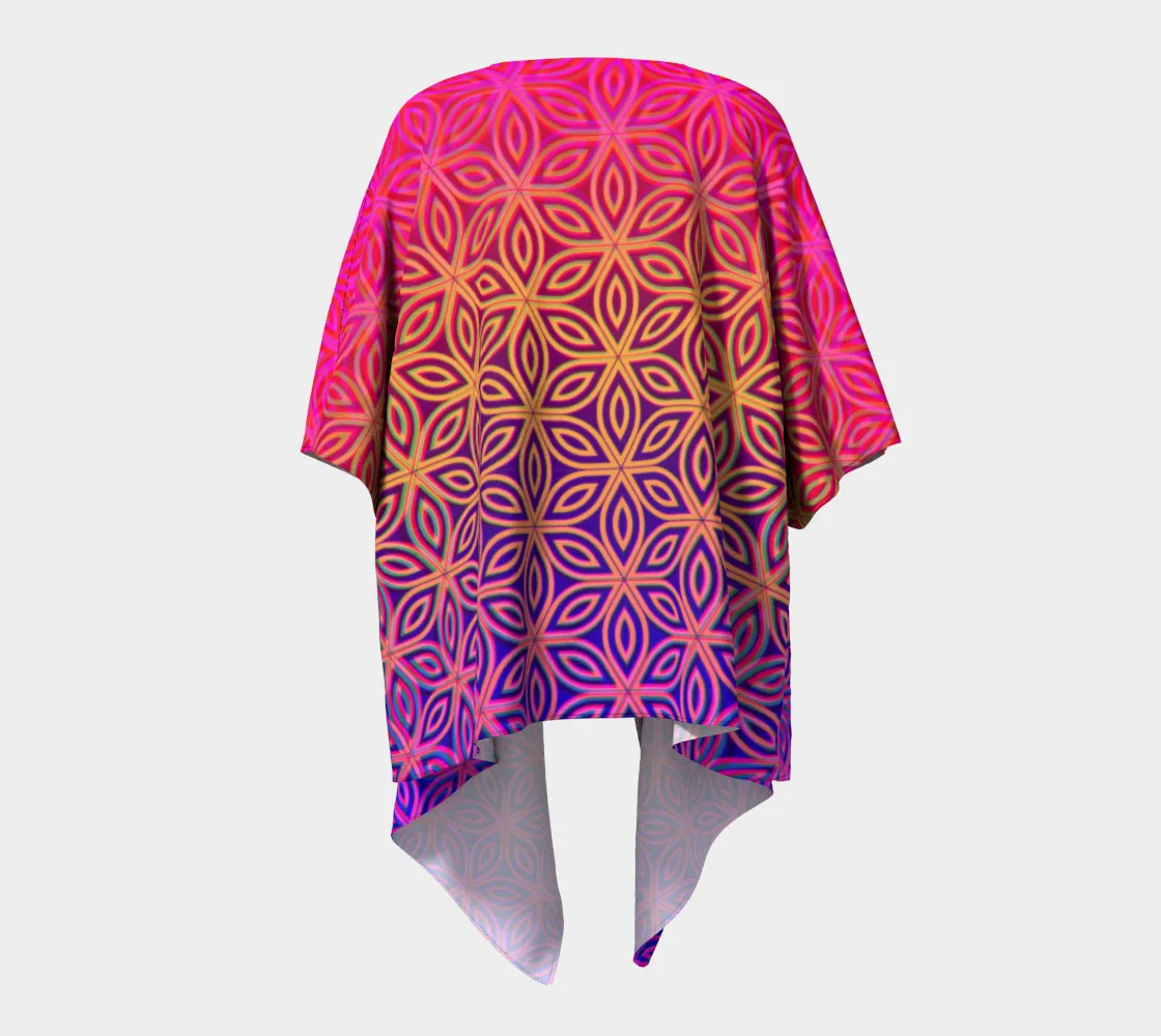 Sacral Bloom Draped Kimono