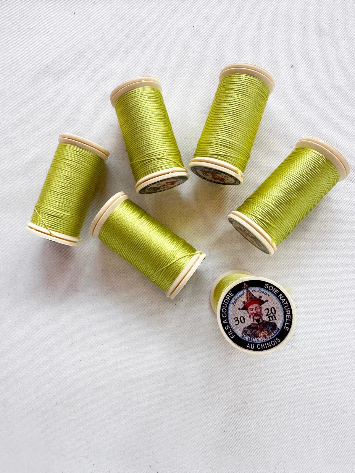 Sajou Citron Perlé Silk Button Hole Thread