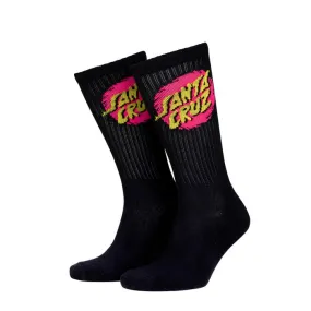 Santa Cruz Style Dot Sock - Black